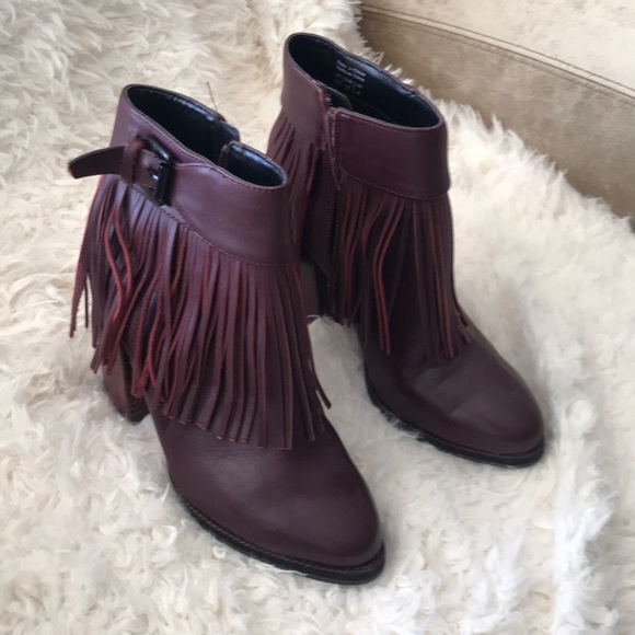 NEW Aldo fringe short boots Sz 6.5 - Picture 2 of 9
